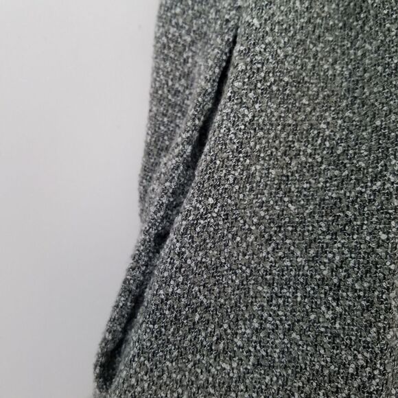 Vintage 90s J.G. Hook Grey Textured Academia High Waist Pencil Maxi Skirt 12P - Picture 4 of 11